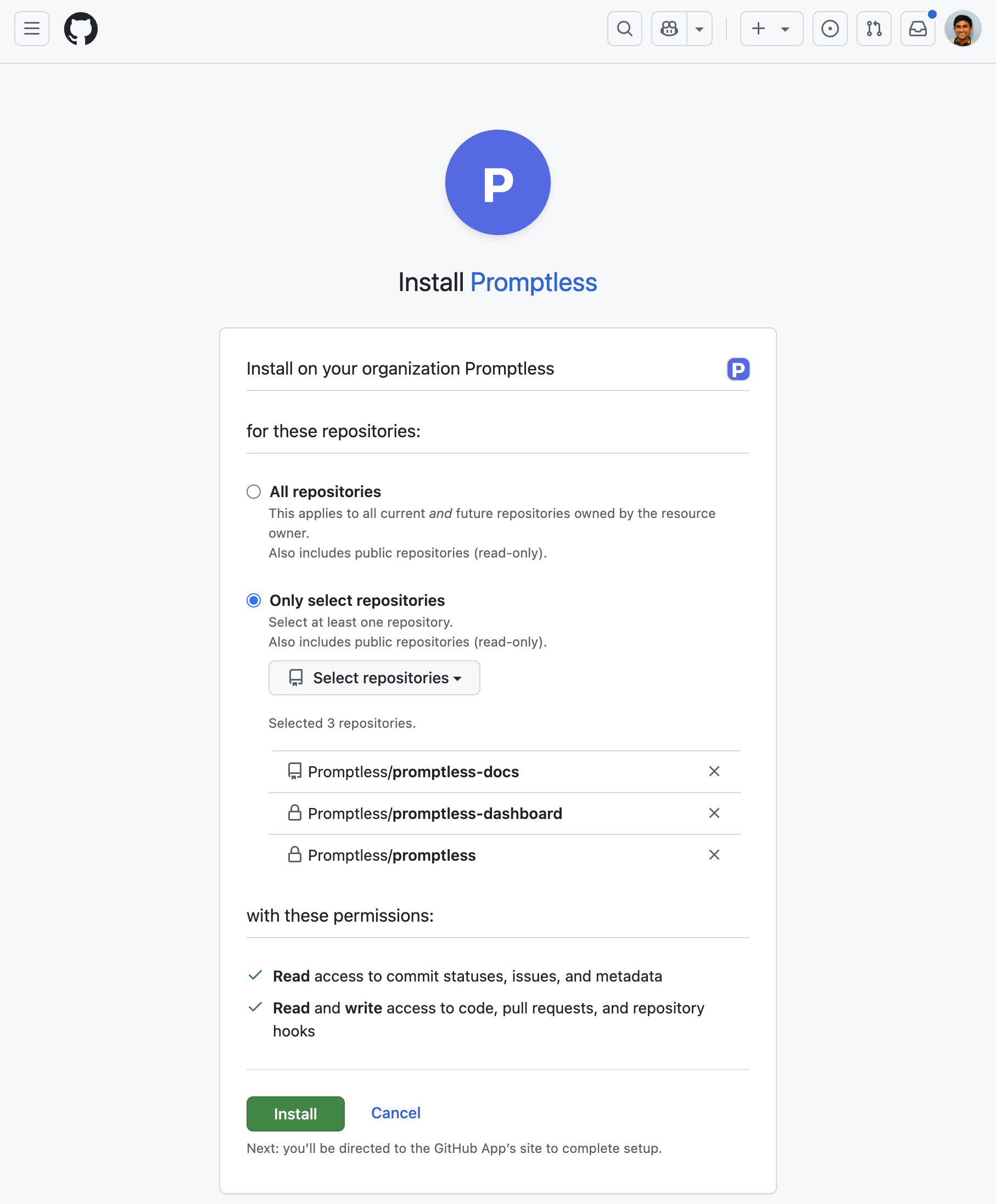 Integrations Page